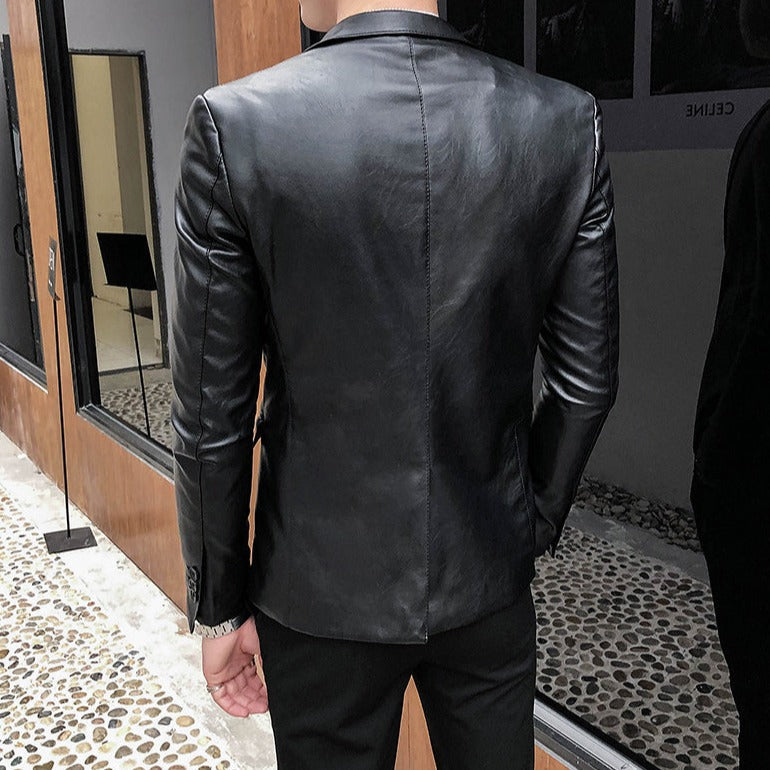 Blazer Masculino de Couro Sampaio®