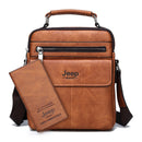 Bolsa Pequena Couro Genuíno Masculina