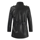 Jaqueta longa de Couro Masculina Sampaio®