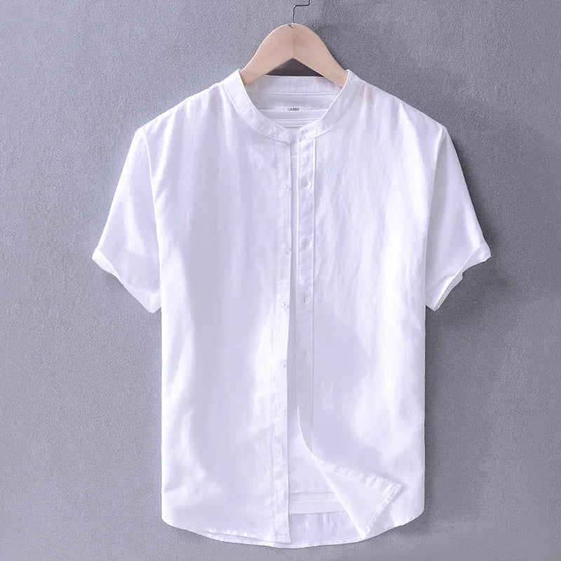 Camisa Manga Curta Masculina de Linho Sampaio® S1183