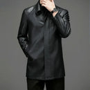 Jaqueta Longa de Couro Masculina Sampaio® S1266