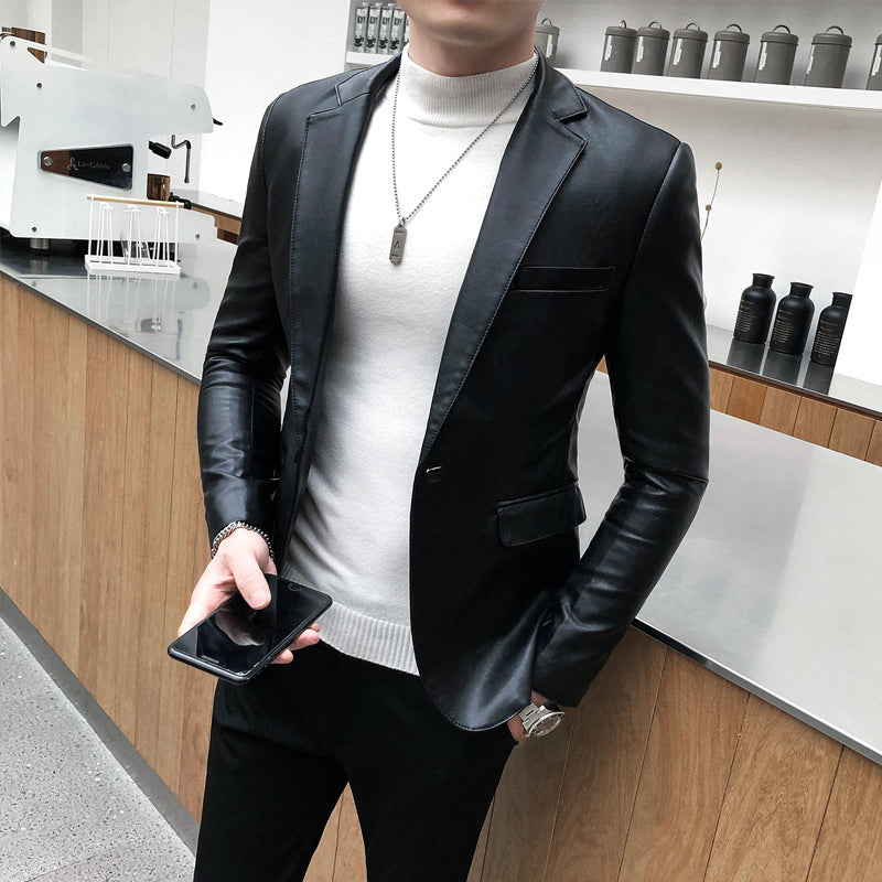Blazer Masculino de Couro Sampaio®