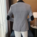 Blazer Masculino Slim Fit Xadrez Sampaio® S1036
